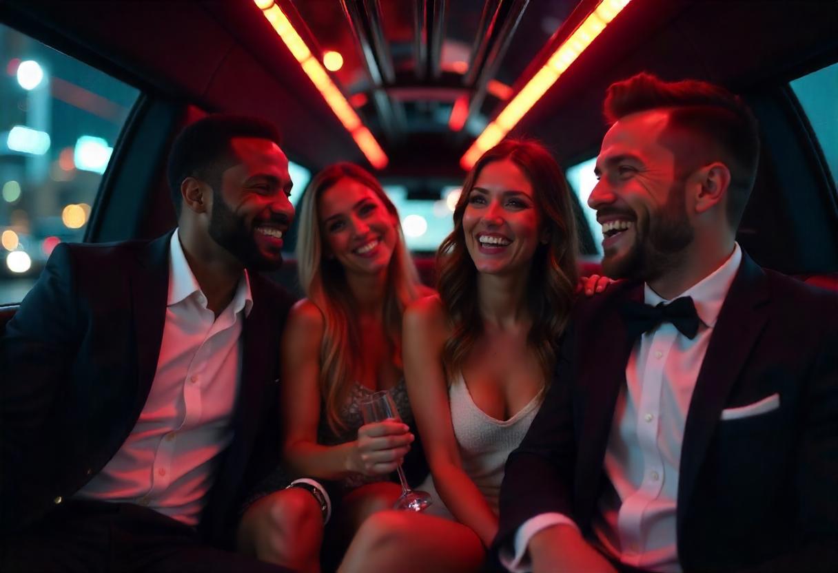 Passengers Enjoying the Trip for Most Scenic Limo Routes for SF’s Top Events