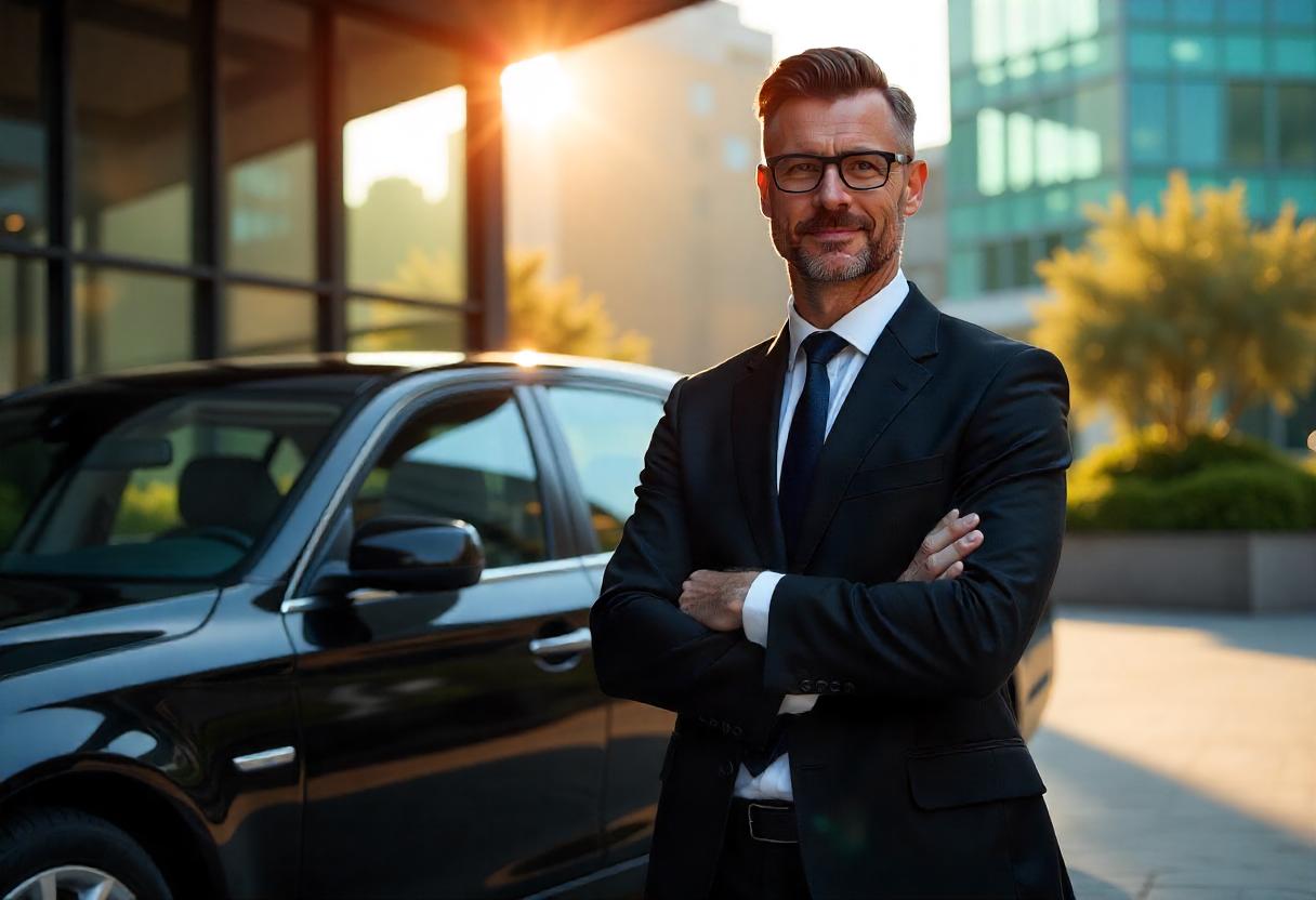 A professional Chauffeured with His Limo offering the Best Limousine Service in San Francisco