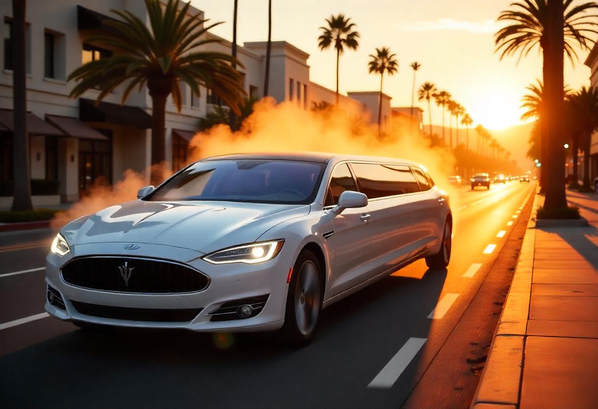 Experience First-Class Travel in a Luxury Limo with a Hot Tub